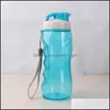 Tumblers 550 ml de ￡gua de ￡gua pl￡stica Antifall Sport Fitness Summer ao ar livre escalando garrafas de viagem com entrega de queda de filtro dhuoq