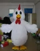 Mignon adulte poulet blanc mascotte Costume jeu de fête robe tenue publicité Halloween adulte mascotte Costume