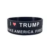 Autres fournitures de fête de fête Président Trump Sile Bracelet Bracelet Keep American Great Bracelets Donald Vote Star Striped Bangle Dhtyz