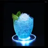 Tapetes de mesa Crystal acrílico Ultra-fino LED Light Bar Cocktail Flash Base Bartender Lâmpada de iluminação Placemat Dining