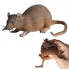 Fake Small Rat Funny Toys Realistic Mouse Model TPR Soft Prop Scary Trick Prank Toy Horror Halloween Party Decor Practical Jokes Novelty 1206