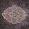 Mats Pads 1Pcs Vintage Lace Placemat Coaster Table Mat French Small Tablecloth Embroidery Antiscald Drop Delivery Home Garden Kitc Ot0P7