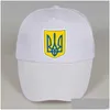 Cappelli da festa Ucraina Berretto da baseball Nome su misura Numero Logo della squadra Cappello Ukr Paese Viaggio Nazione ucraina Ukrayina Bandiera Copricapo Wh0 Dhf1G