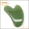 Pierres De Massage Roches Aventurine Jade Guasha Conseil Pierre Naturelle Grattoir Chinois Gua Sha Outils Pour Le Corps Healare Drop Delivery Healt Dhvzt