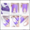 Autocollants autocollants Born Pretty Peel Off Tape Spillrésistant Nail Sticker Protector Noir Blanc Rose Creative Ushape Finger Er Polish Dhruz