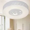 천장 조명 현대 LED 침실 램프 달 별 아크릴 패널 거실 연구 창의적 라운드