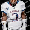 College Baseball nosi Kansas Jayhawks College Football Jersey Jalon Daniels Devin Neal Daniel Hishaw Jr. Sivion Morrison Lawrence Arnold Luke Grimm Quentin