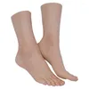 Maniquí de uñas postizas, diseño de pie, práctica de uñas femeninas, modelo de pies de silicona para zapatos de Footjob, exhibición de calcetines Z4000