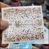 Autocollants Stickers 1 Feuille Acrylique Gravé 3D Diy Fleur Nail Sticker Motifs En Relief Toboggan Décorations Drop Delivery Health Dhwyg