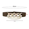 Elastic Belt for Women Female Gold Silver Chain Belt Ladies Dress Waist Belts Coat Waistband Girl Outdoor Accessorie