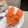 Top Großhandel Frauen Hausschuhe Flache Flip-Flops Sandalen Marke Brief Mode Mädchen Indoor Outdoor Strand Schuhe mit Box Größe 34-43