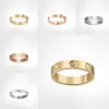 Men's and Women's Love Rings Classic Designer Rings Wedding Anniversary Valentine's Gift Engagement Ring Fashion Luxury Jewlery