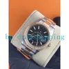 Top Brand negro 42 mm Relojes mecánicos automáticos Ref.326933 Anillo interior del cielo Trabajo Asia Movimiento 18k oro Correa de acero de dos tonos Relojes de pulsera de moda luminosa