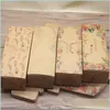 Storage Boxes Bins Rectagnle Gift Packaging Box Marble Pattern Present Accessory Packing Container White Kraft Wedding Party Tea L Dhxfz