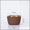 Кекс 50 шт. Обертки обертки Crim Muffin Case Cake Liner Gold Sier с покрытием бумажные стаканчики с термостойкими выпечка