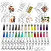 Hooks Rails Pieces Sublimation Blank Keychains Kits With Tassel Heat Transfer Keychain Mdf Diy Drop Delivery Home Garden Housekee Dhksm