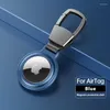 Schlüsselanhänger Magnetische Absorption Metall Schutzhülle für Apple AirTags Schlüsselbund Locator Abdeckung Anhänger Air Tag Zubehör 7QXH