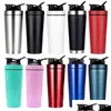 Andere Getränke 750 ml Shake Cup Edelstahl Doppelschicht Proteinpulver Shaking Mug Sport Outdoor Auto Wasser Ozean Drop Lieferung Dhgzp