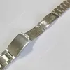 Cinturini per orologi 316L Solid Brush Acciaio inossidabile 18mm 19mm 20mm Silver Oyster Curved End Dive Watch Strap Band Bracciale adatto per ROX Wa255O