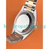 Top Brand negro 42 mm Relojes mecánicos automáticos Ref.326933 Anillo interior del cielo Trabajo Asia Movimiento 18k oro Correa de acero de dos tonos Relojes de pulsera de moda luminosa