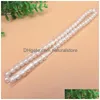 Colliers De Perles Chic Simple Brin Fausse Perle D'Imitation 8 Mm Bib Déclaration Collier Bijoux Cadeau Mode Femmes Chaîne Courte Fine J Dhyle