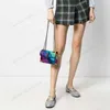 2022 Kurt Geiger London Kensington Rainbow Bolso de hombro Bolsos de diseñador Marcas famosas Bolsos coloridos para mujeres