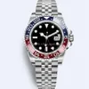 9 kolorów Super Factory Mens Watch Red Blue Bp Ceramic Rame Automatyczne ruch Mężczyźni stalowa jubileusza bransoletka pepsi BPF 40 mm 126710 LU348R