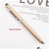 Bollpoint Pennor Touch SN Pen Metal Hållbar 1,0 mm Fashion Oil Writing Supplies Annonsering Gift WVT1775 Drop Delivery Office School Bu Dhjch