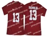 Le baseball universitaire porte des maillots de football universitaire Alabama Crimson Tide Bryce Young Jalen Milroe Jase McClellan Jahmyr Gibbs Traeshon Holden Prentice Jaylen Moody