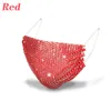 Sparkly Rhinestone Mesh Face Mask Masquerade Mask for Women Glitter Face Mask Bling Face Masks Christmas Cosplay Party 11 Colors