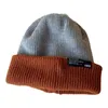 Basker fashionabla och stiliga matchande f￤rg stickade pullover cap h￶st vinter varma papel ull par ￶ron mode