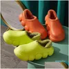 Pantoufles Mo Dou Hiver Chaussures de coton imperméables Couleur unie pour femmes Intérieur Extérieur Boules de mode Semelle chaude Hommes Baskets en peluche Drop Dhwrd