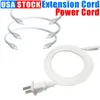 Kabel przełącznika wtyczki USA do T5 Rurka LED T8 Podłączenie do ładowania przewód połączenia ON/ OFF Złącze Dekor Home Decor 1ft 2 stóp 3,3 stopy 5 stóp 6 stóp 6,6 stóp 100 opakowań