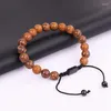 Strand Design Simples Men Bracelets Matte Color Natural Stone Bad Raed Fried Bracelet Jewelry Gift