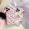 Fashion Flower IMD TPU Soft Phone Cases For iPhone 14 Plus 13 12 Pro Max 11 XR XS X 8 7 Luxury Floral Stylish Rose Girls Lady Women Pretty Smart Cell Phone Back Cover Skin
