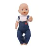 Doll Apparel Casual Dress Apparels 46Cm/18In American Outfits Costume Accessories Drop Delivery Toys Gifts Dolls Dhnj9