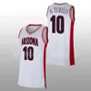 Ncaa Arizona Wildcats College Basketball Jersey Azuolas Tubelis Oumar Ballo STEVE Kerr Kriisa Courtney Ramey Pelle Larsson Cedric Henderson Jr. Bennedict Mathurin