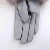 Gants sans doigts Gants en cuir véritable pour femmes Hiver Chaud Style de mode Naturel Moelleux