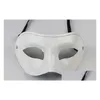 Maschere per feste Sier Oro Bianco Nero Uomo Mezza faccia Arcaistico Antico Classico Uomo Maschera Mardi Gras Masquerade Costume veneziano 50 Pz Dro Dhmvh