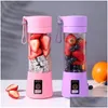 Meyve Sebze Araçları Taşınabilir USB Elektrik Meyve Meyve Suyu Meyve Suyu Maker Blender Şarj Edilebilir Mini Yapım Kupası Gıda İşçisi YL0076 DHSYQ