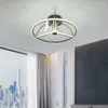 Pendant Lamps LED Ceiling Fan Light Modern Minimalist Nordic Living Room Round Mute Children's