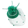 Berets fascinators hoed vrouwen bloem mesh linten veren fedoras meisjes cocktail thee feest hoofdband