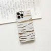 fashion phone cases for iPhone 14 13 11 12 pro max mini X XR XSMAX cover Top Bronzed zebra print shell Samsung S20 plus S20P S20U NOTE 10 20 ultra