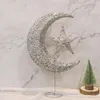 Звезда рождественских украшений и луна оформление деревьев Полово дизайнерское дерево