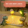 Table Lamps LED Night Light Mini Cute Pet DIY Kawaii Gift Cartoon Dinosaur Folding Lamp Kids Bedside Bedroom Living Room Decor