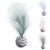 Cat Toys Toy Ball Feather Teaser Wand voor kittenlichtschuim gooien grappige interactieve pluche benodigdheden