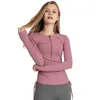 Yoga Outfits Outerwear Slimming Half Zipper Yoga Wear Fast Dry Running Wear Long Sleeve Training Fitness Top