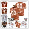 Camisa de beisebol universitário Texas Longhorns Camisa de futebol americano universitário Arch Manning Bijan Robinson Quinn Ewers Hudson Cartão Xavier Worthy Roschon Johnson Whittington Vinc