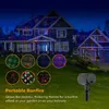 Christma Projector Light Sale RGB Full Color Effect Moving Star Laser Lawn Lamp Garden Outdoor Light Waterproof House Decor Lighting With RF Remote