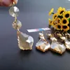 Lustre cristal camal 2pcs 100 mm de champanhe anéis de ouro de peças de lâmpadas de lâmpadas penduradas decoração de decoração de casa peças de iluminação